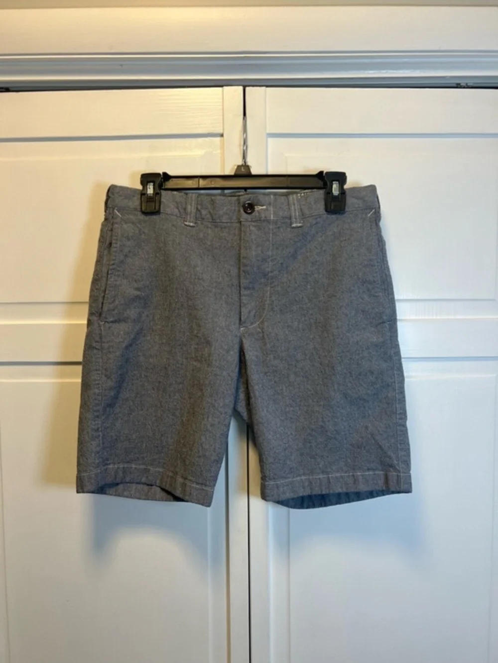 J. Crew Men's Stretch Flat-Front Shorts Size 31 Color Blue